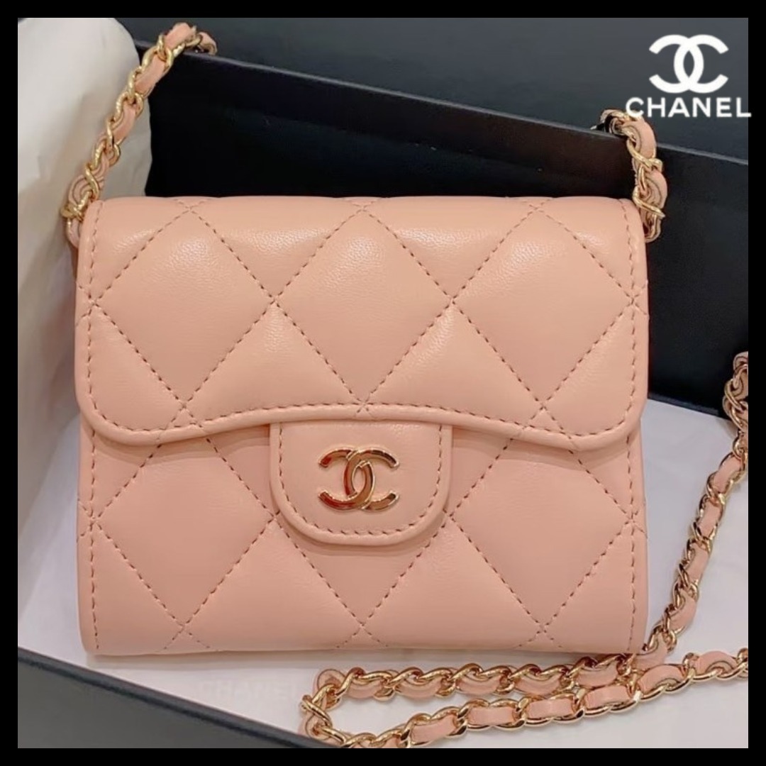 パステルピンクが可愛い♪【CHANEL】ショルダーバッグ ミニ