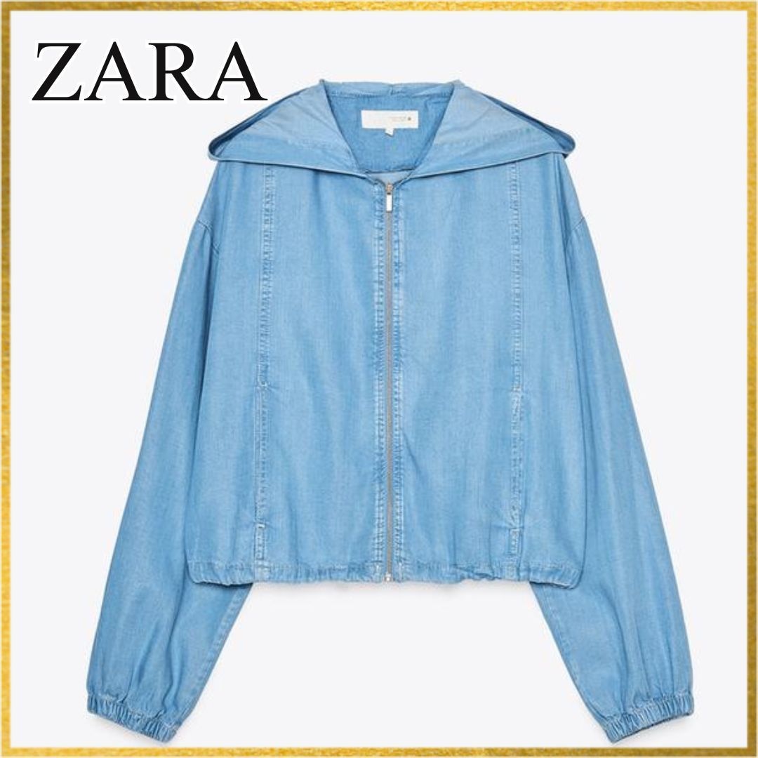 ZARA｜フード付きジャケット 裾調整で美シルエット