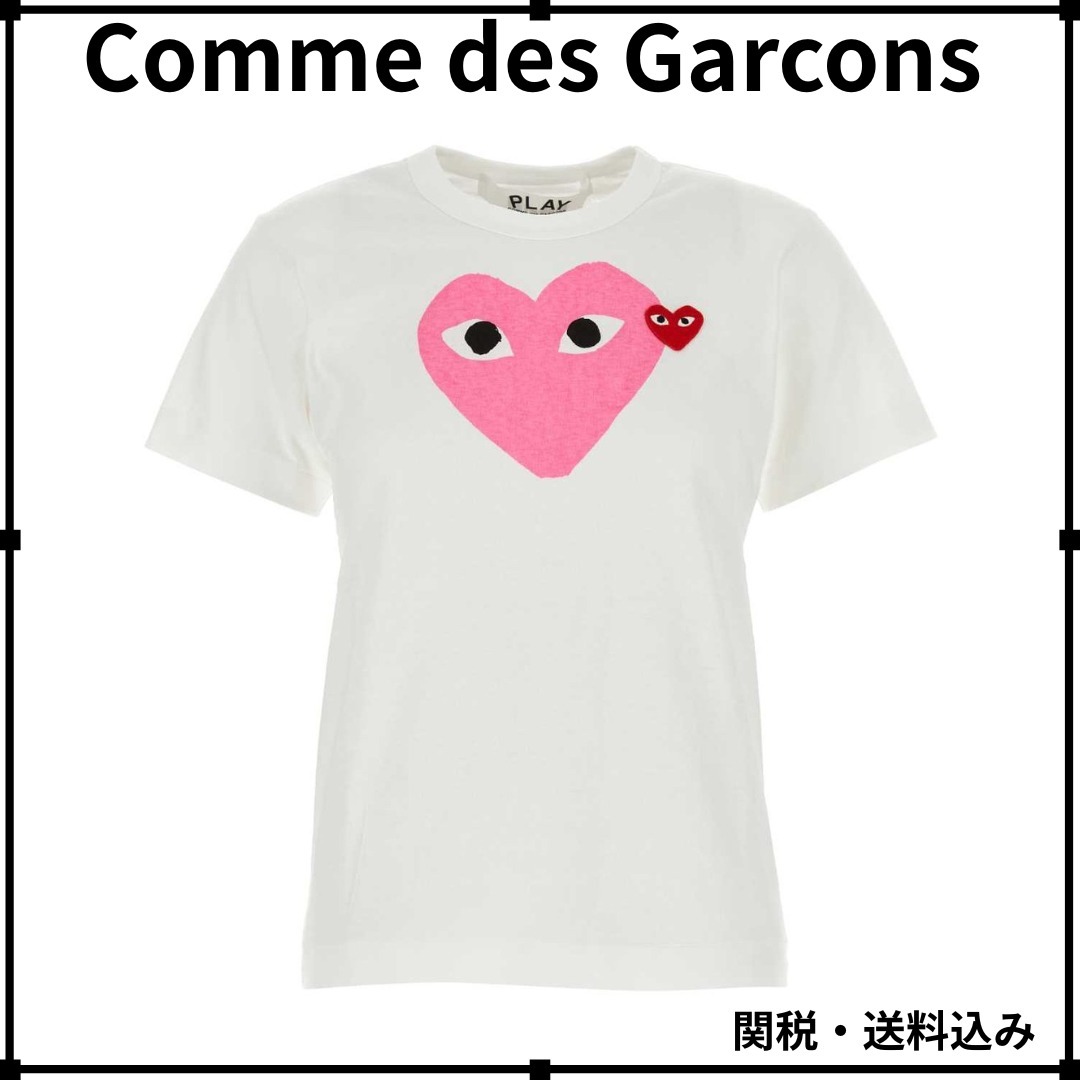 Comme des Garcons★プレイ ハート プリント半袖 Tシャツ 関送込