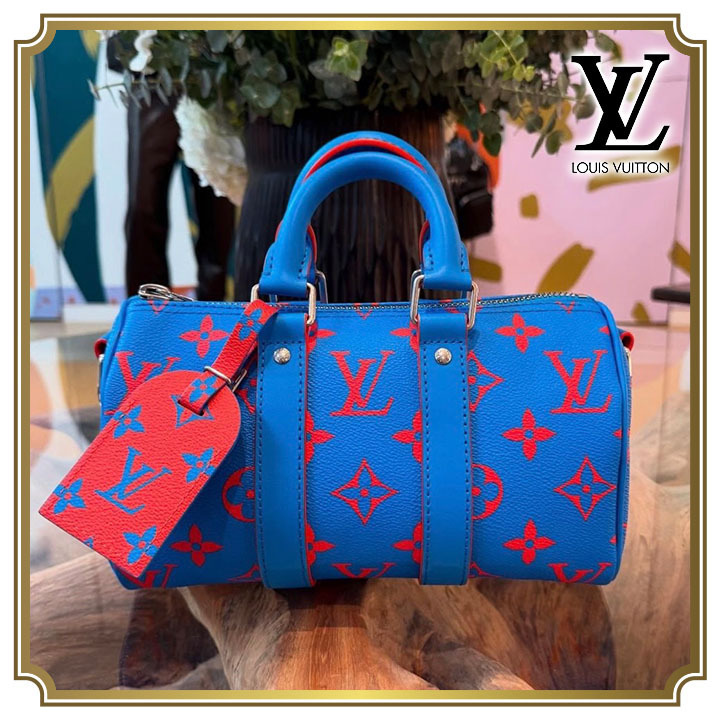 【目を惹く鮮やかさ】LouisVuitton キーポル ショルダーバッグ25