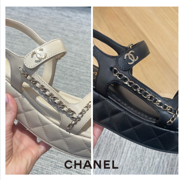 幅広くマッチ☆【CHANEL】マトラッセサンダル