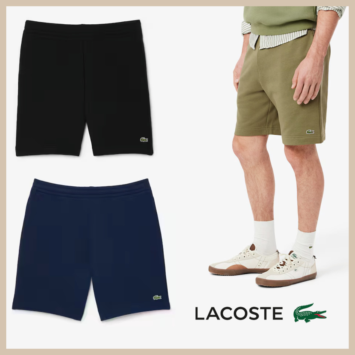 Lacoste ★ NON BRUSHED banding shorts