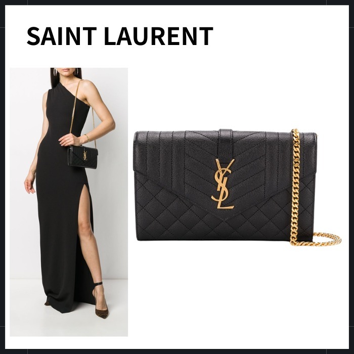 【SAINT LAURENT】ミニ カサンドレ レザーバッグ YSLロゴ