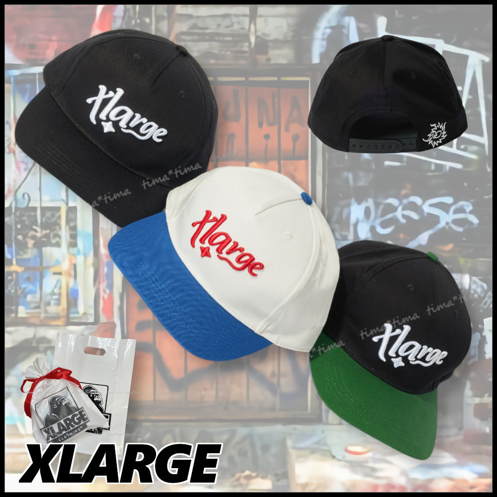 XLARGE スナップバック ロゴキャップ UV対策/ギフトにぴったり◎