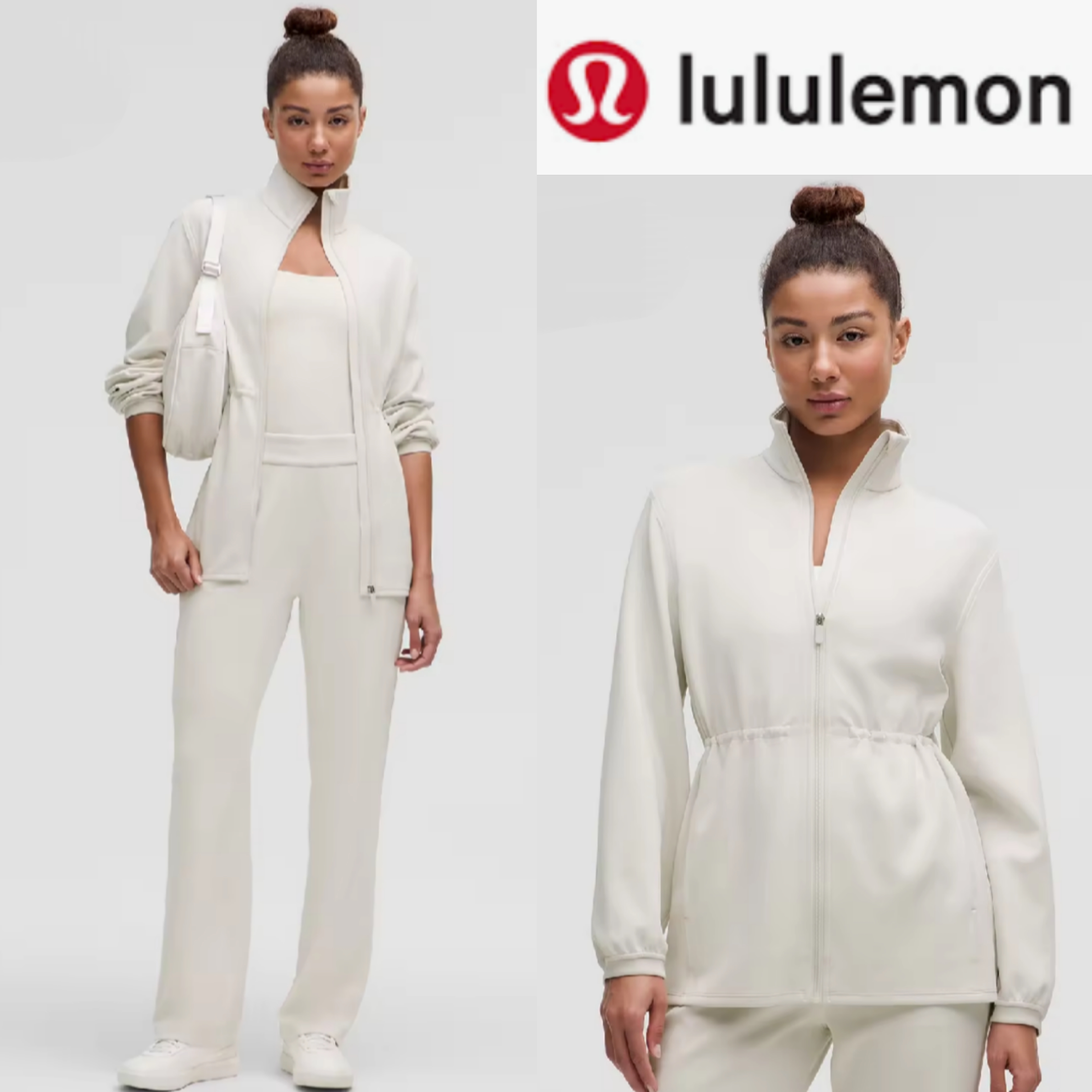 フィットネストップス lululemon Women's Softstreme Cinch Waist Full Zip Jacket