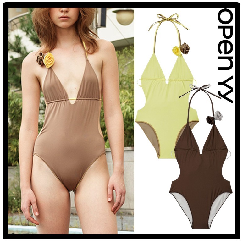 ★送料・関税込★OPEN YY★FLOWER STRAPPY SWIMSUIT★