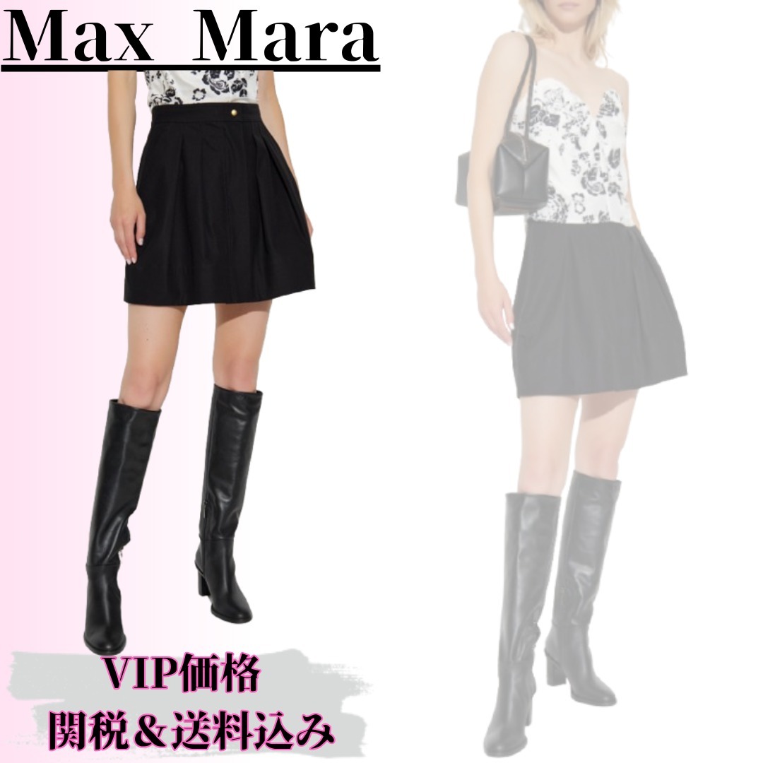 ◆25FW◆関送込【MAX MARA】CAFILA*ハイウエスト*ミニスカート