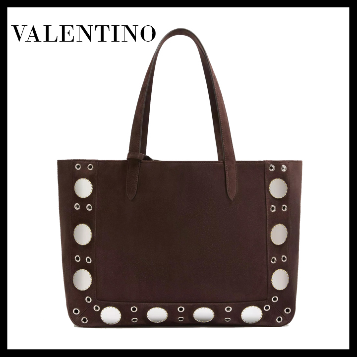 VALENTINO直営店 ミディアム ネルコート ショッピングバッグ