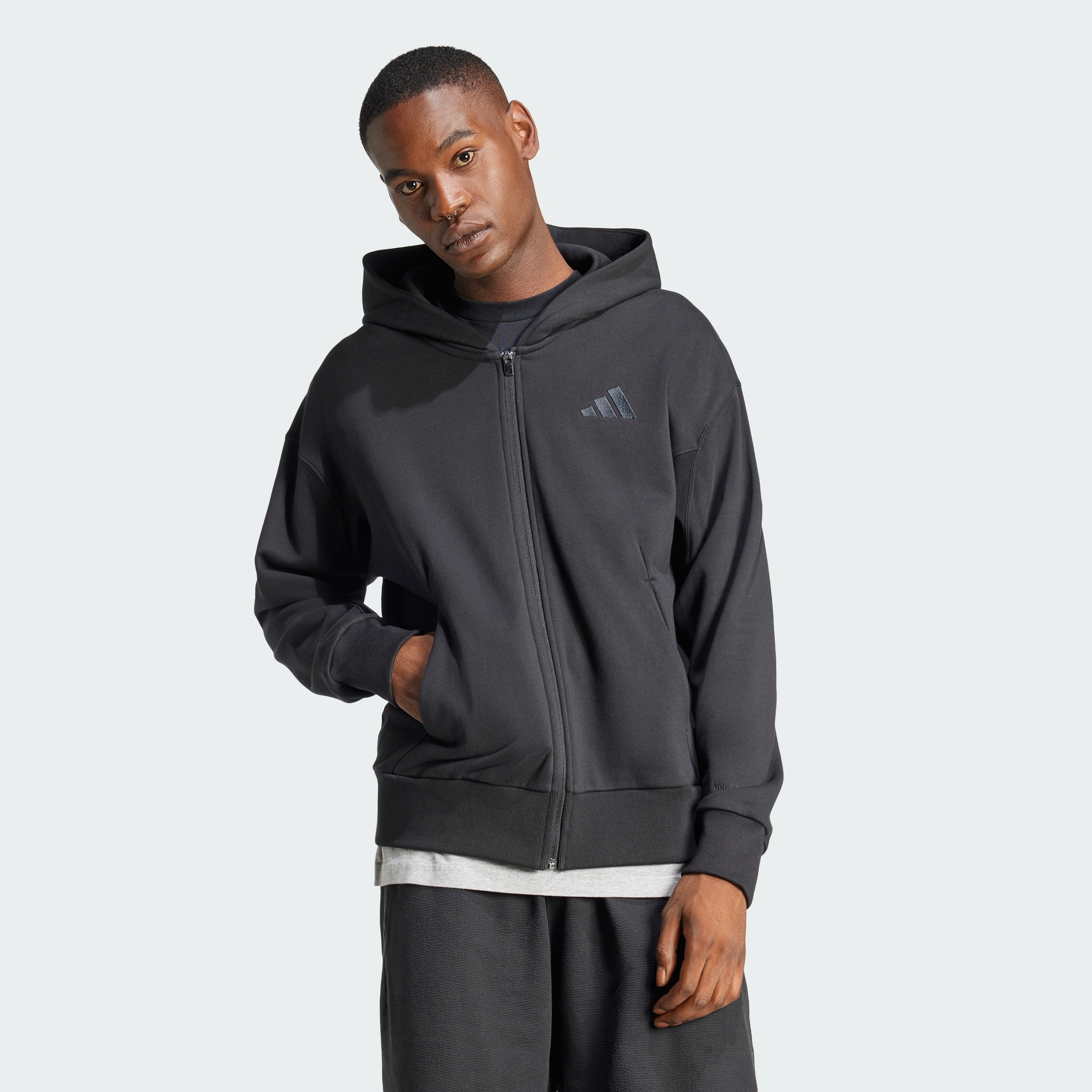 【Adidas コリア】 All SZN French Terry Full-Zip Hoodie