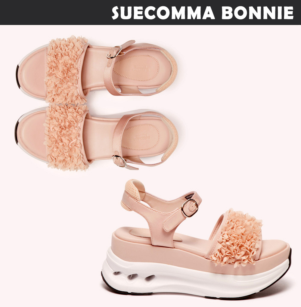 SUECOMMA BONNIE ◆Flower strap sandal(pink)