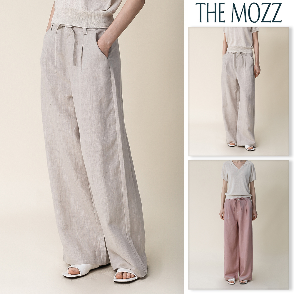 【THE MOZZ】[Premium] Wichen Linen Belt Pants