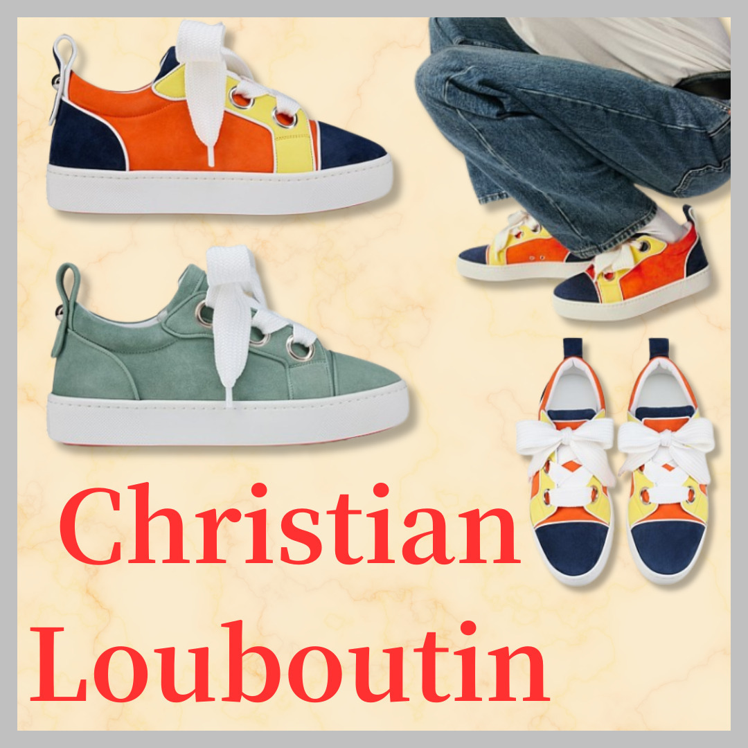 Christian Louboutin スニーカーToy Toy ベロア スエード レザー