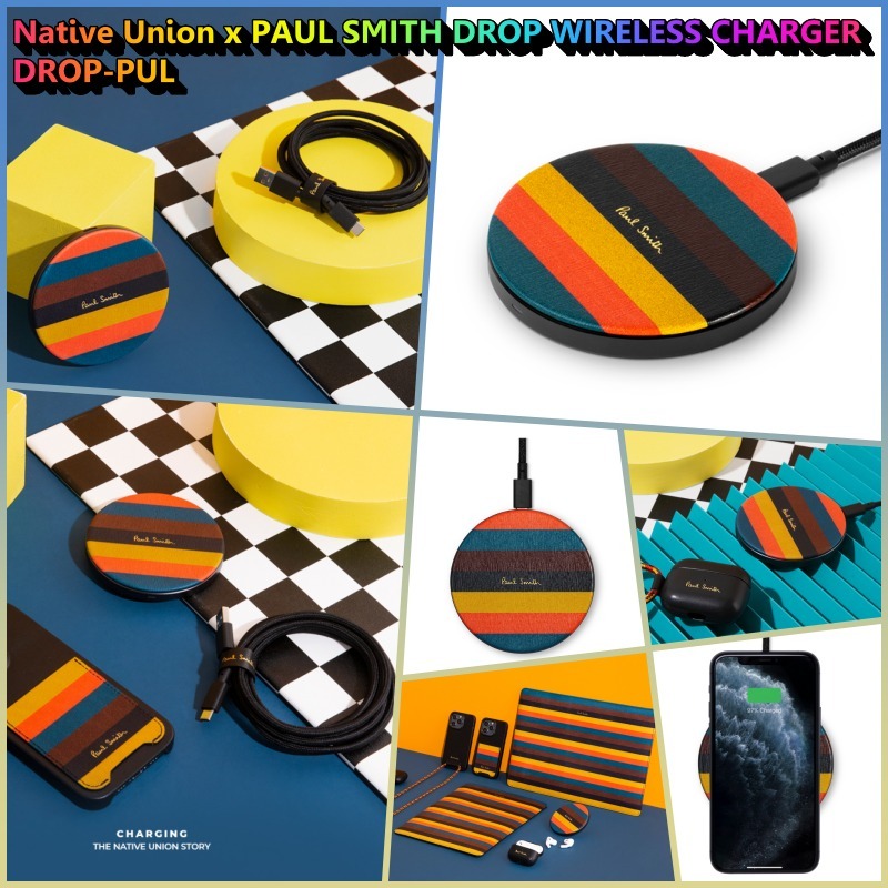 ★Native Union★PAUL SMITH ワイヤレス充電器 DROP-PUL (人気)