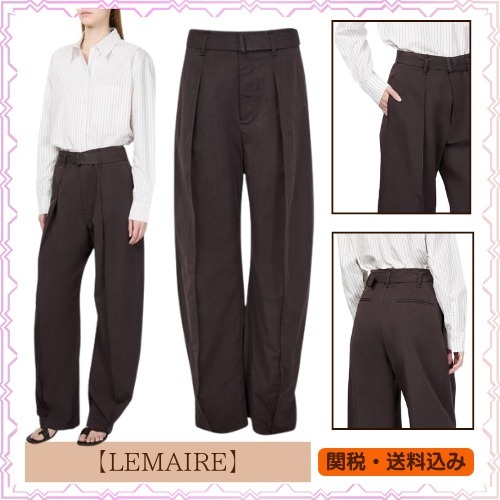 【LEMAIRE】ベルト付きボリュームパンツ