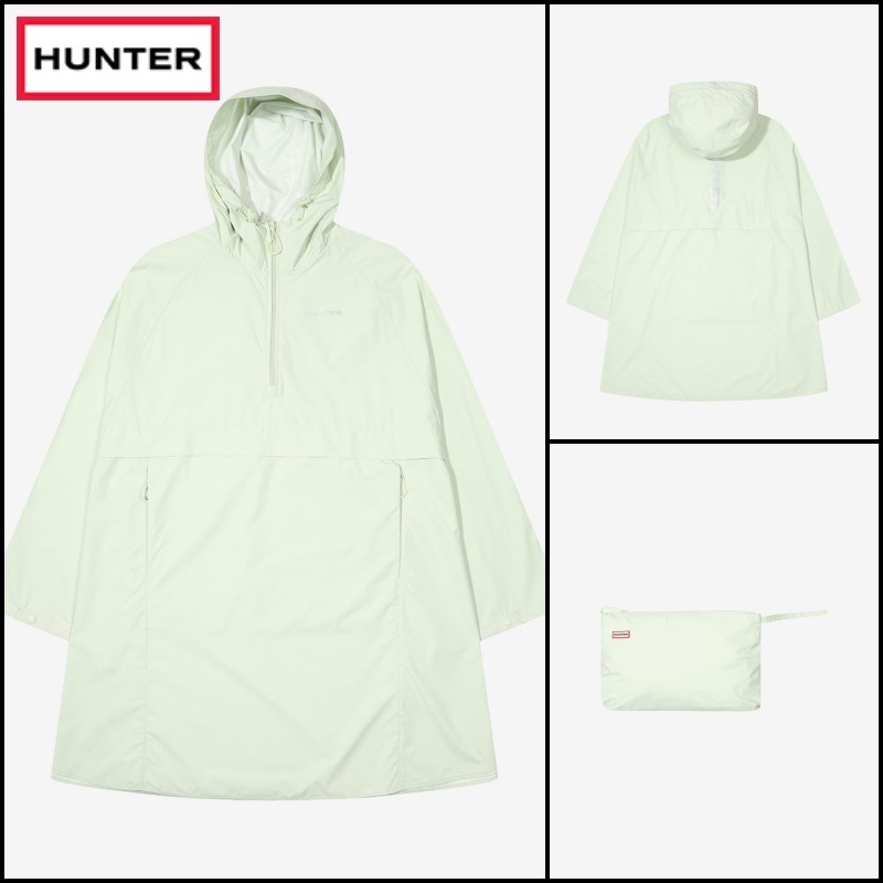 HUNT☆Unisex Packable Poncho - Muffled Green