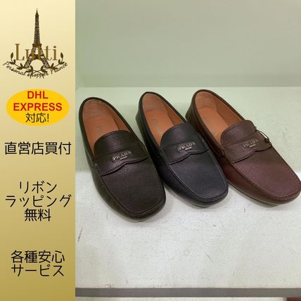 VIP価格! PRADA スウェードレザー ドライビングシューズ PRADA プラダ ドライビングシューズ レザー スウェード ベージュ