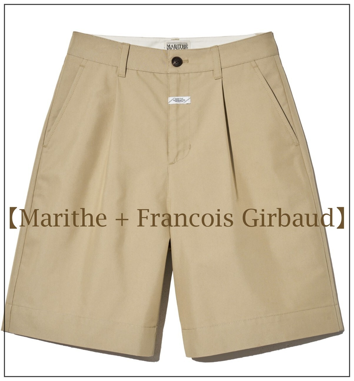 【Marithe + Francois Girbaud】W HALF COTTON PANTS