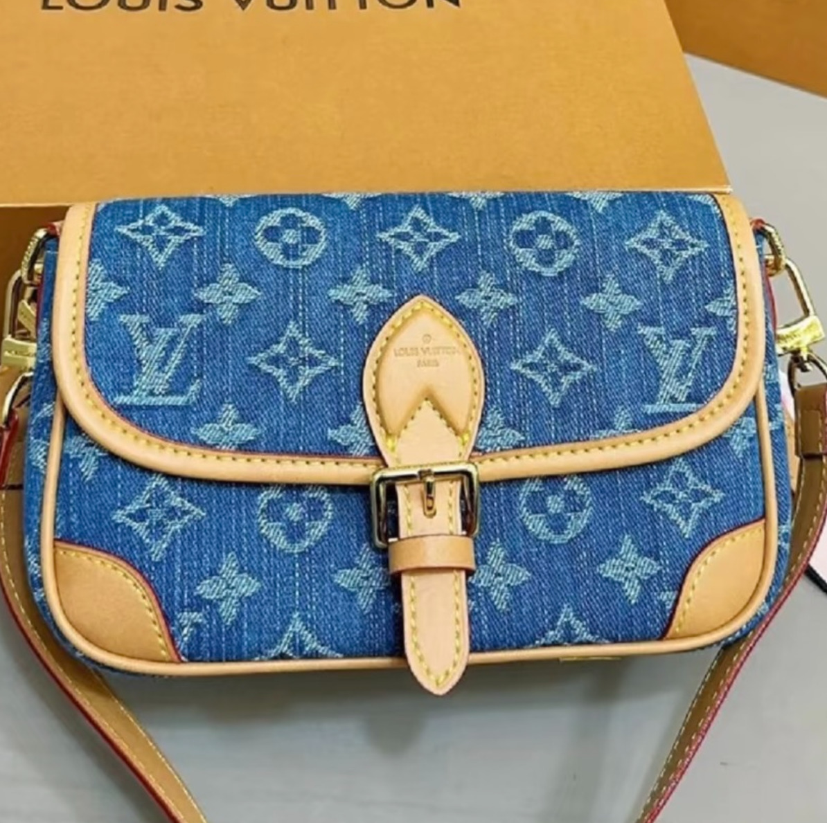 【お洒落】Louis Vuitton 《Diane PM》デニム バック