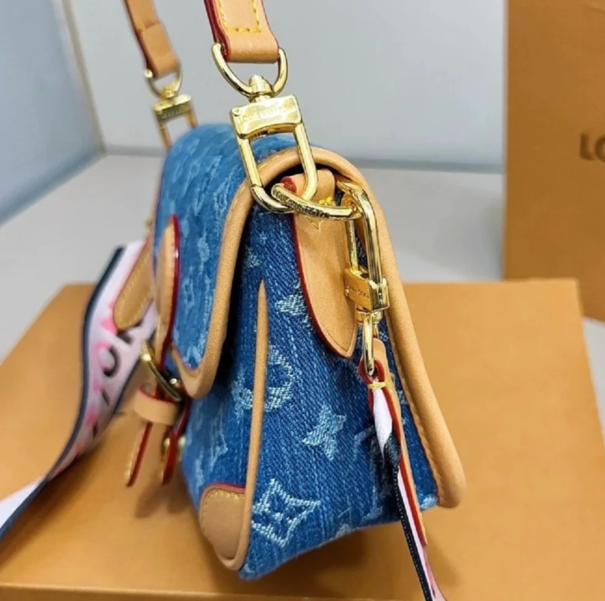 【お洒落】Louis Vuitton 《Diane PM》デニム バック