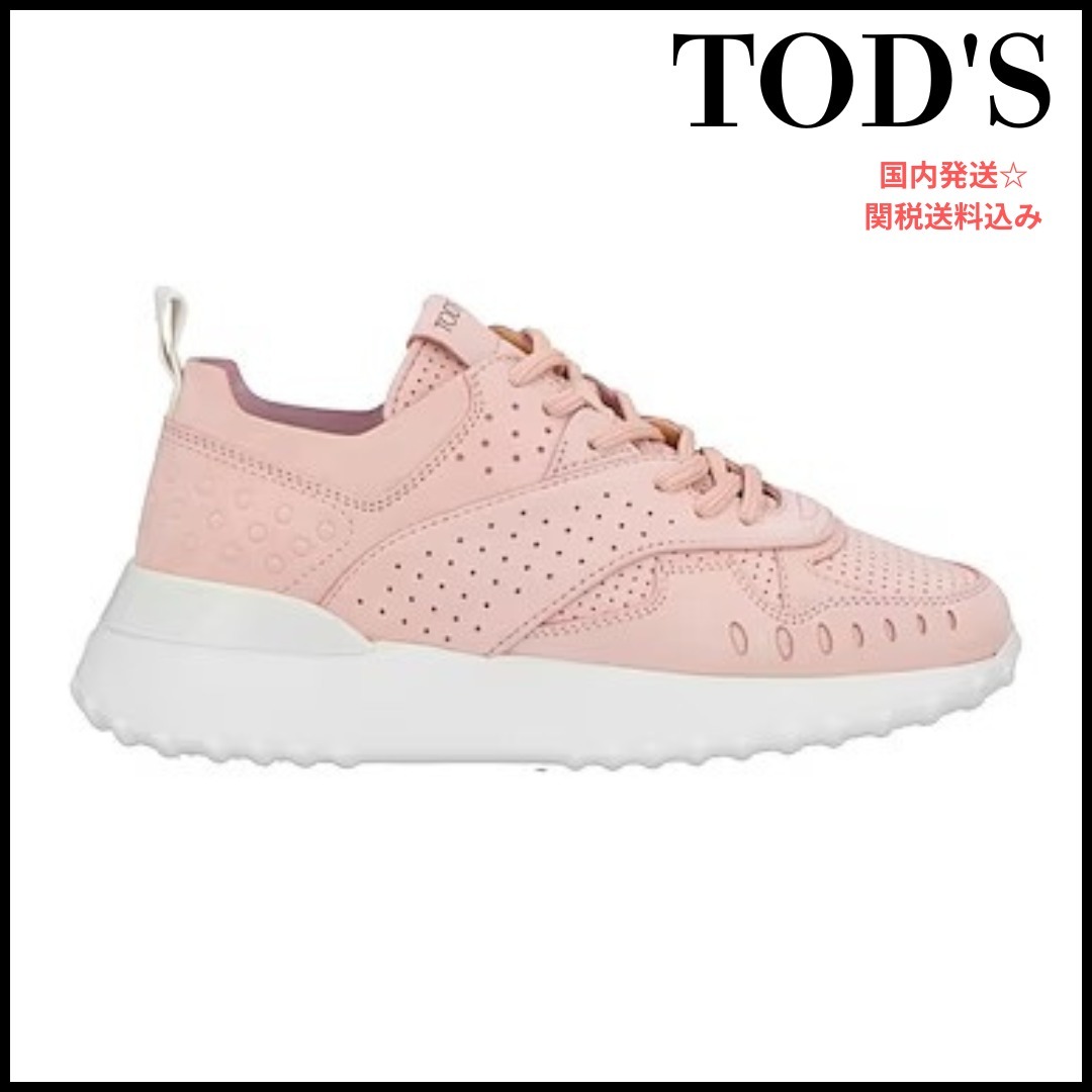 【TOD'S】レザー ロゴ チャンキースニーカー ＊送料/関税込み