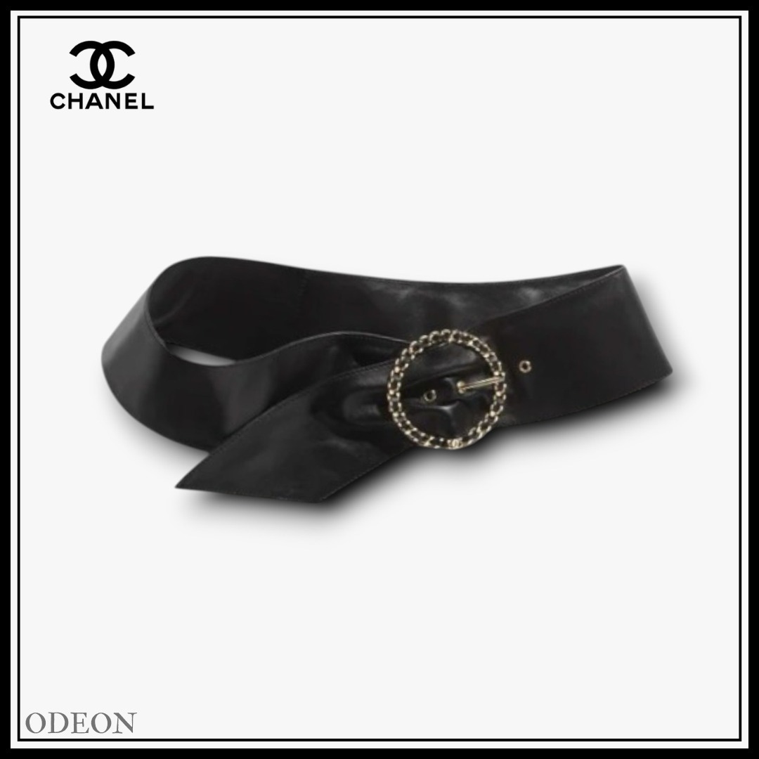*チェーンバックルが素敵♪ *【CHANEL】25s レザーベルト