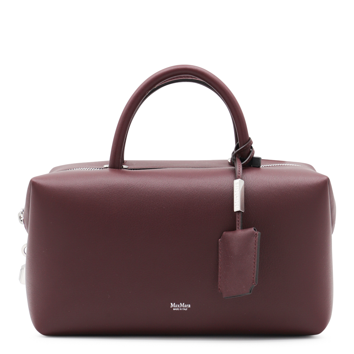 【MAX MARA】 Medium natural leather bowler bag