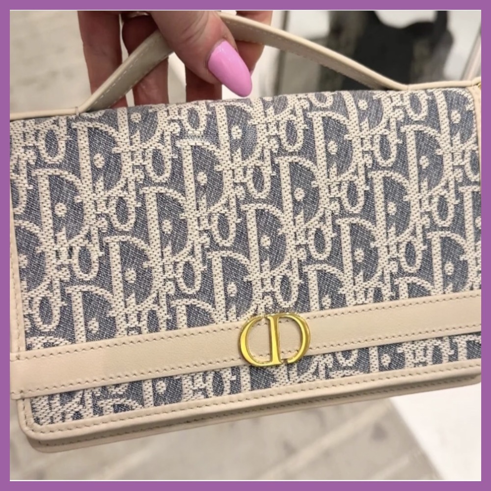 【絶妙なサイズ感♪】Dior 30 Montaigne Cigale チェーンポーチ