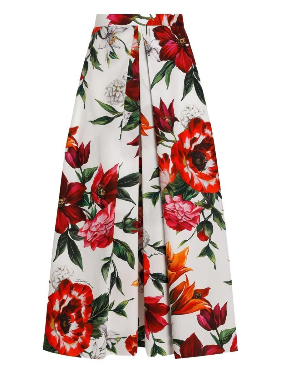 【関税＆送料込み】Dolce & Gabbana Flower-Print Pleated Pop