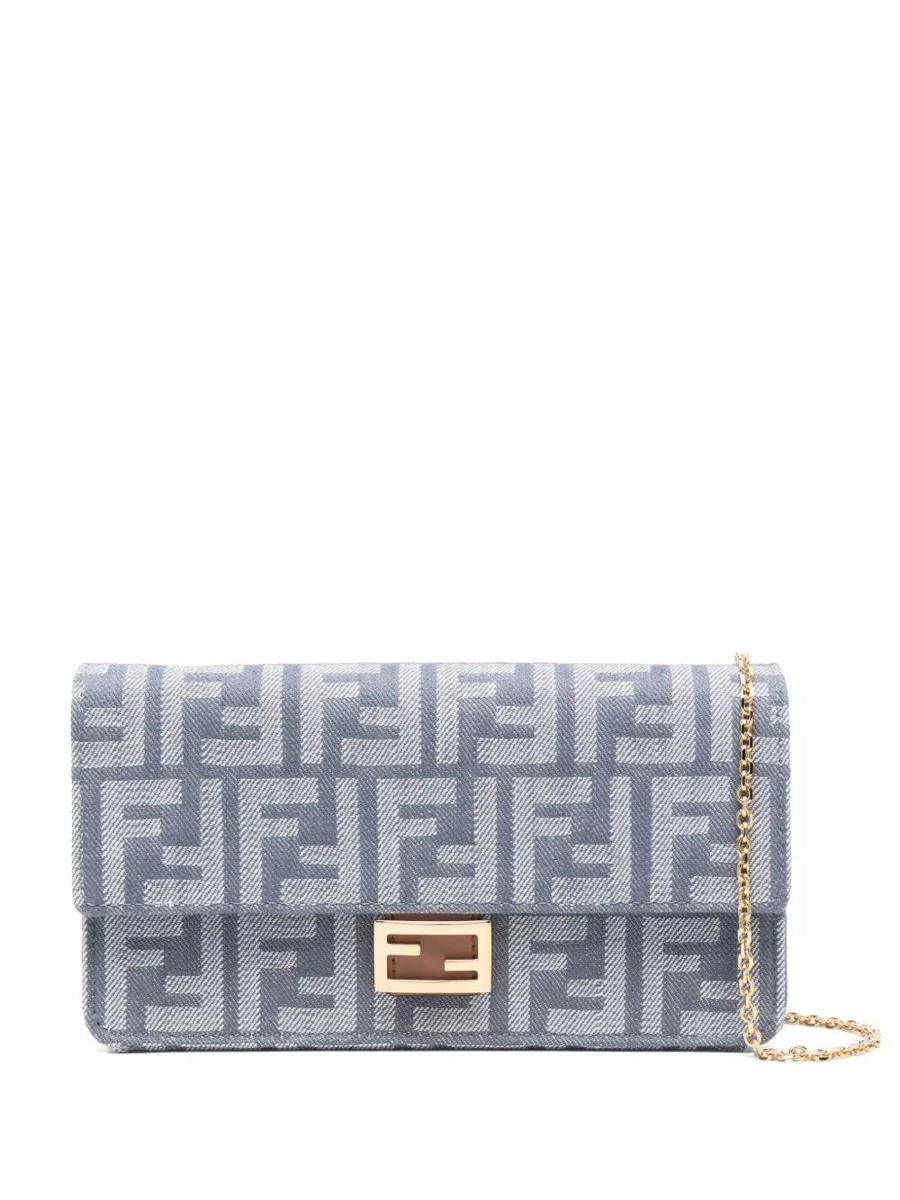 【関税＆送料込み】Fendi Denim-Effect Ff Jacquard Uette Wal