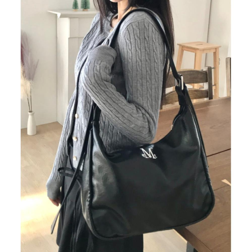 ショルダーバッグ・ポシェット ^MUCENT^ Port Double Ringle Leather Shoulder Bag Unisex 2 Co