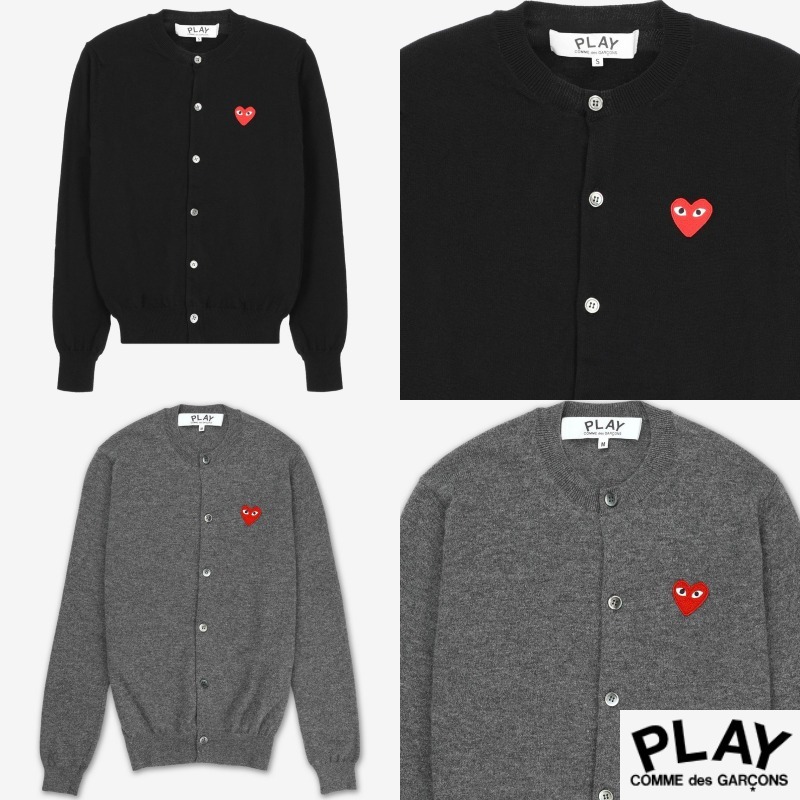 COMME DES GARCONS PLAY★ レッドハート カーディガン ★ 2色