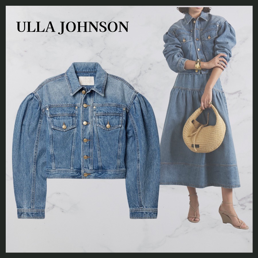 SALE ★関税込★ ULLA JOHNSON クロップド デニムジャケット