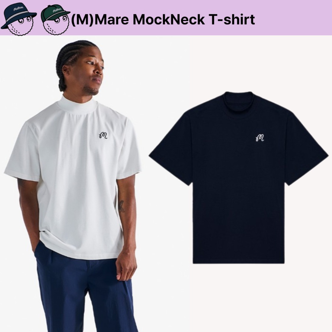 Malbon■(M)Mare MockNeck T-shirt■送料込
