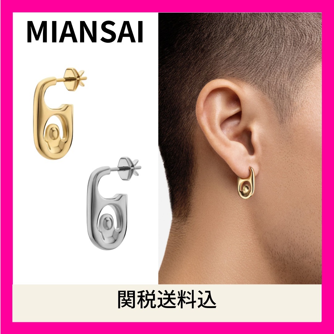 【MIANSAI】関税送料込★Pop Tab スタッド ピアス シングル