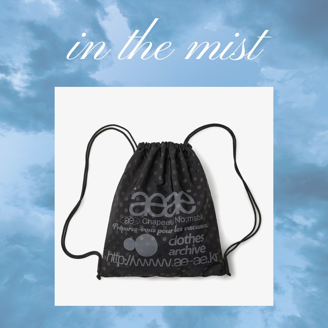 【aeae】WEB LOGO DOT GYM SACK ナップサック