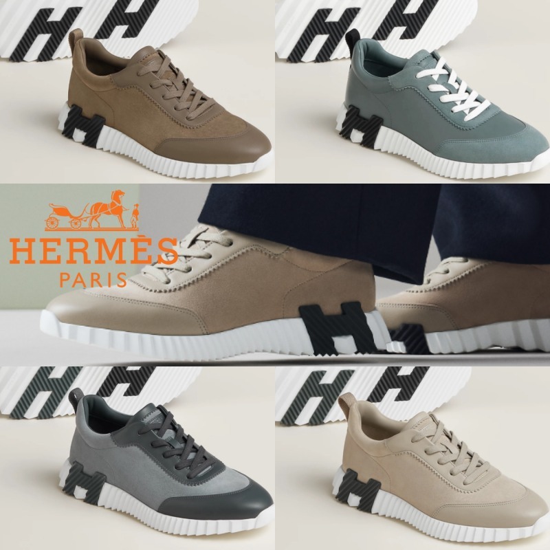 ≪25SS★≫HERMES 上質バウンシング スニーカー