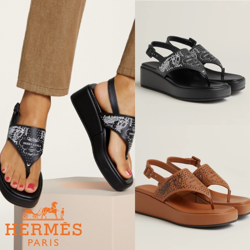 ≪25SS★≫HERMES サンダル 厚底