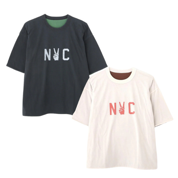 残り僅か！【REMI RELIEF/レミレリーフ】リバーシブル Tシャツ