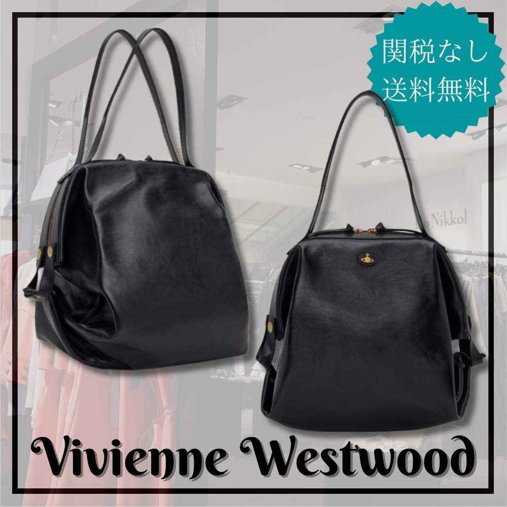 【Vivienne Westwood】Mara Holdall leather tote bag