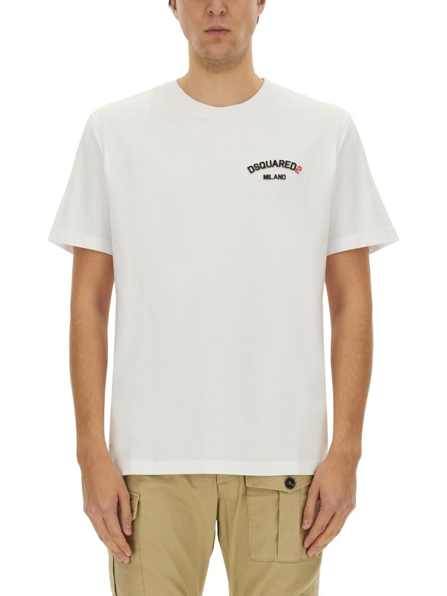 【関税&送料込】Dsquared Rubber Logo T-Shirt