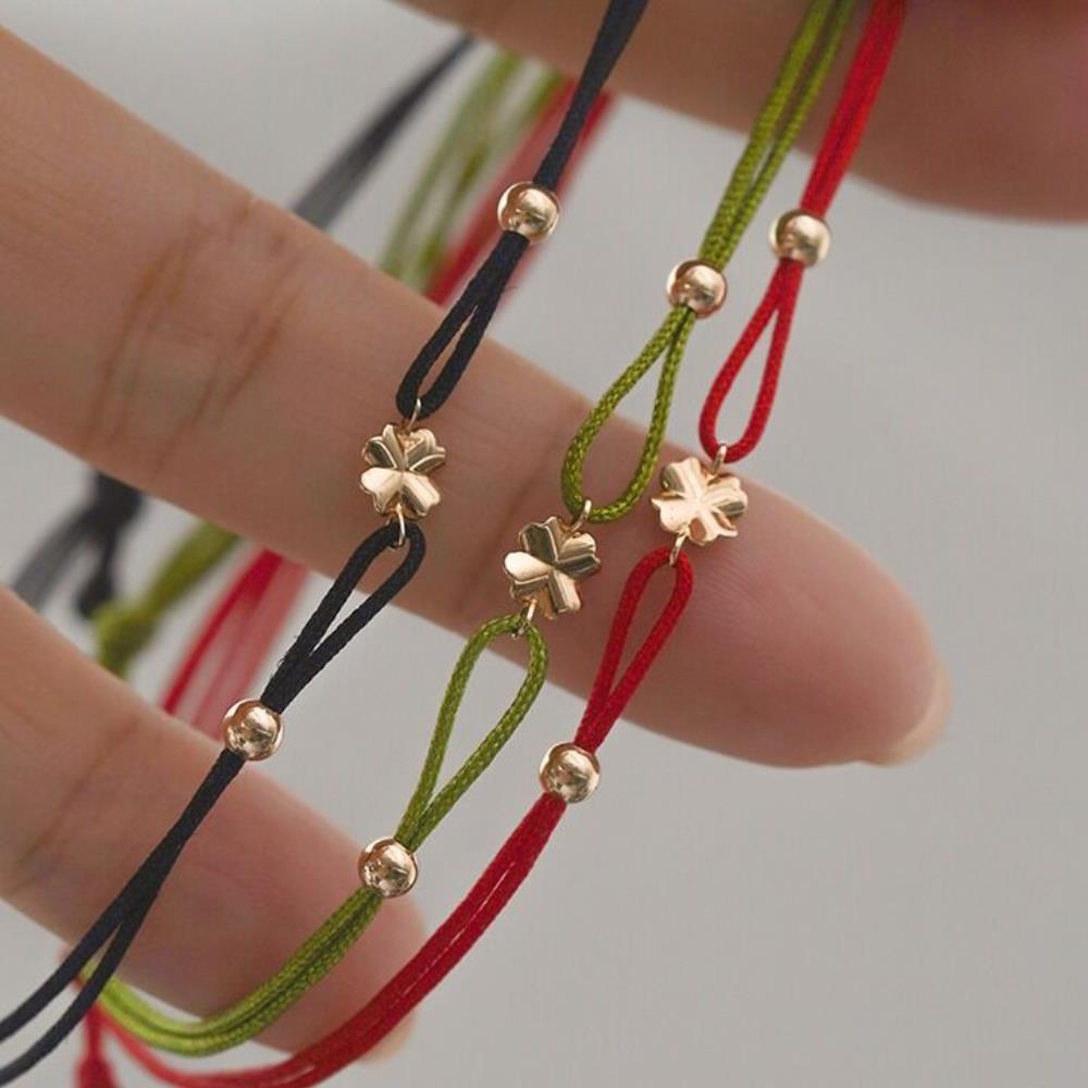 ★ wing bling★ 14k Jera Clover Wish Bracelet