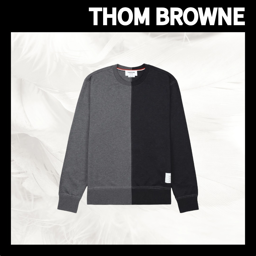 【THOM BROWNE】Funmix Crew Neck Sweatshirt/全国送料込み