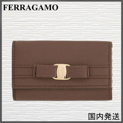 【即発】SalvatoreFerragamo レディースキーケース【国内発】 フェラガモ キーケース レディース ガンチーニ ディープパープル