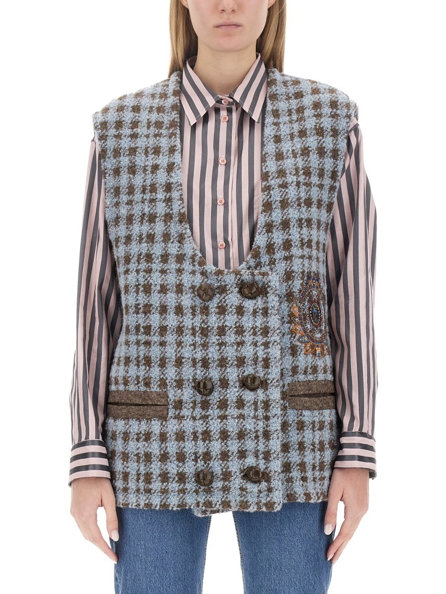 【関税&送料込】Etro Houndstooth Over Vest