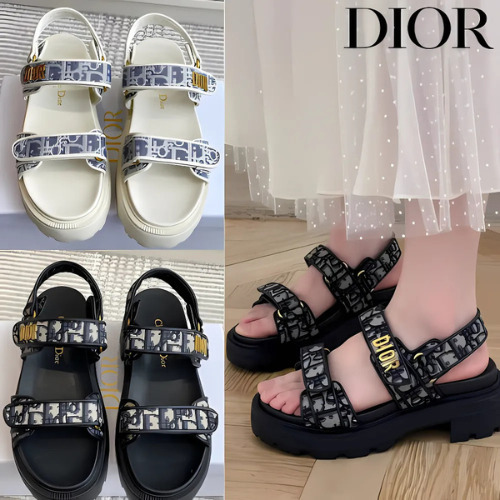 5.5㎝ヒール★DIOR プラットフォーム サンダル 国内