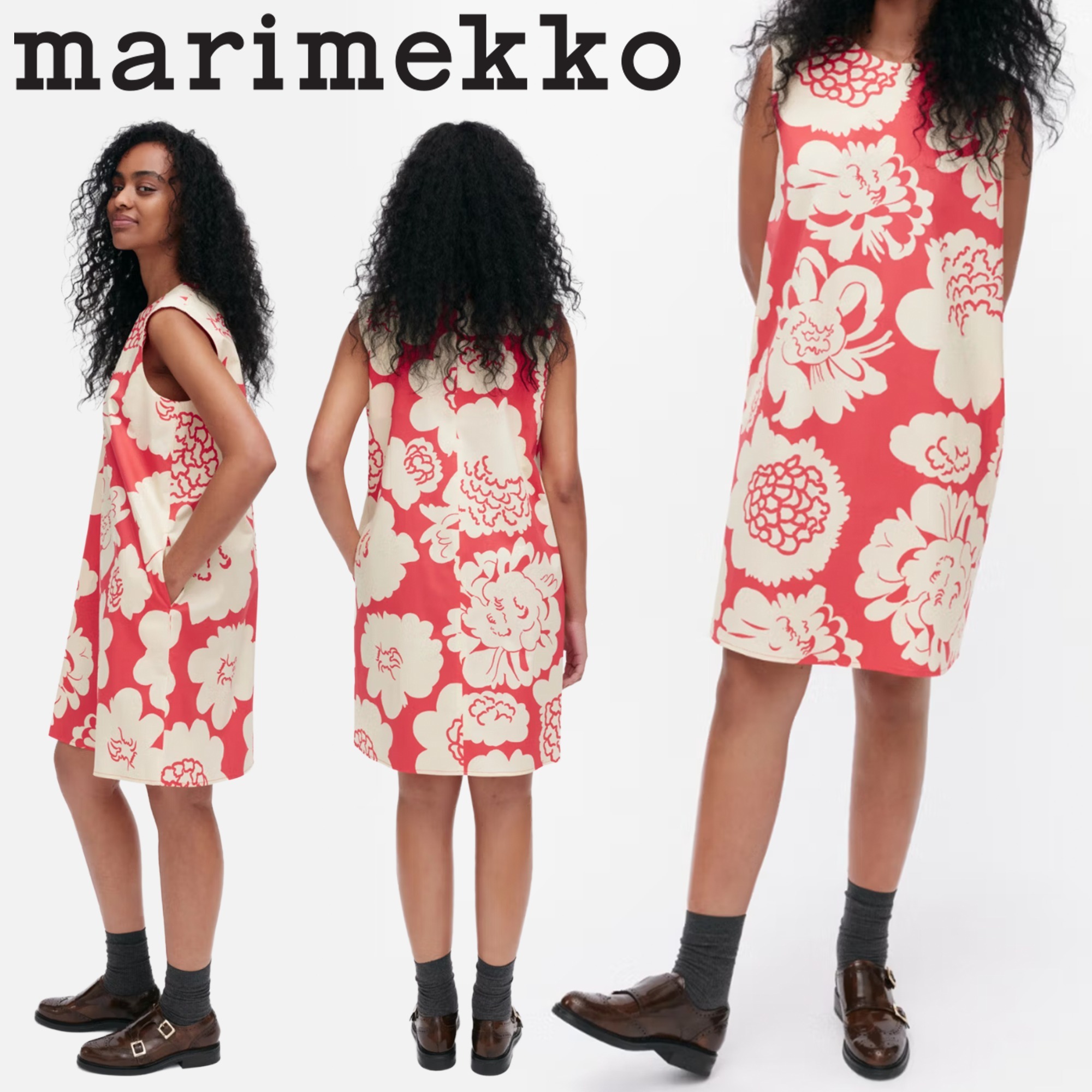 marimekko - Siluetti Pioni ワンピース