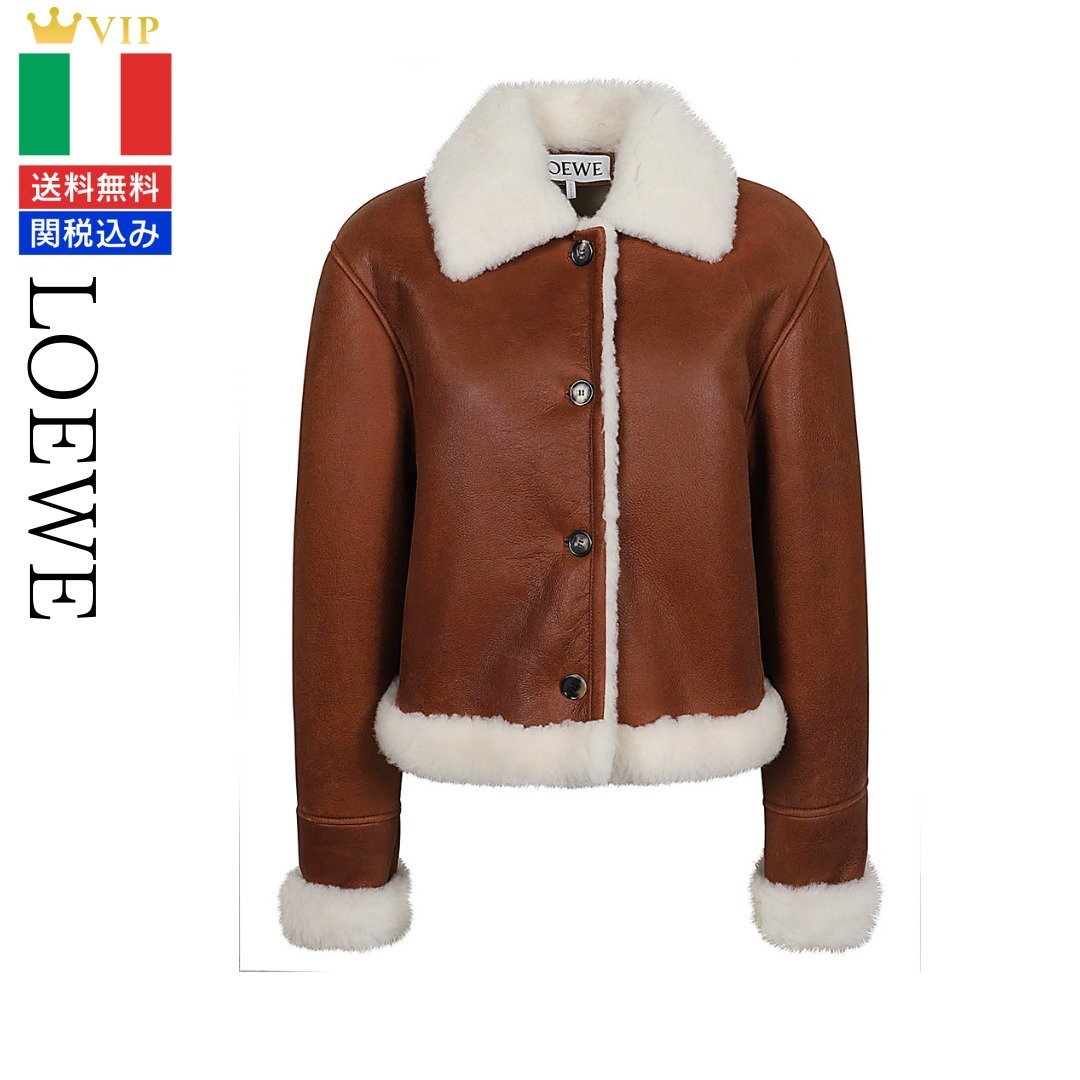 VIP【送料関税込】LOEWE SHEARLING LEATHER JACKET