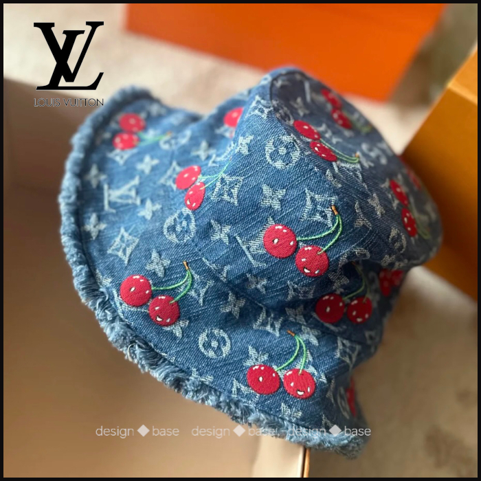 ◆コラボ【 LV 】LV × TM バケットハット・モノグラム デニム