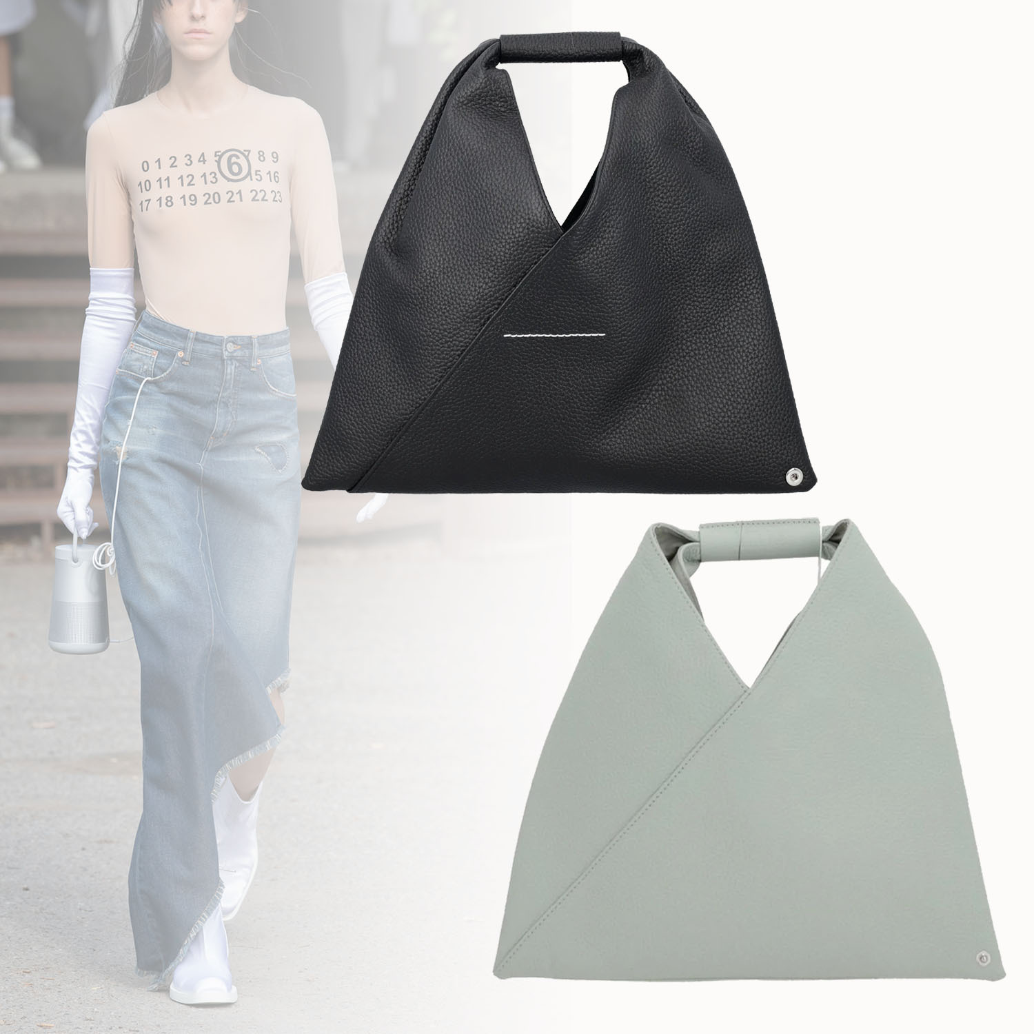 ◆MM6 Maison Margiela◆ Circular トップ ハンドル バッグ
