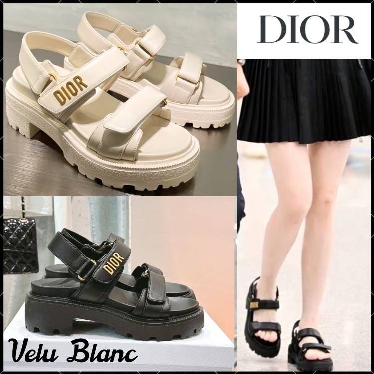 軽やかステップ♪【DIOR】Dioract プラットフォームサンダル